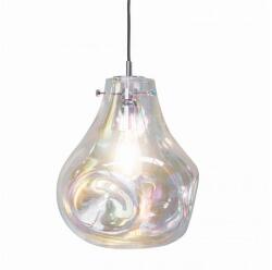 Endon Lighting ENDON Lava 1lt Pendant Iridescent glass & chrome plate 40W E27 GLS - ED-75664 (ED-75664)