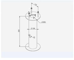 Norlys Metal Base 1231 To Ground (nor-1231)