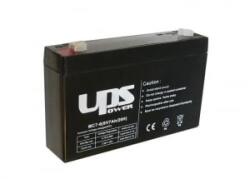 UPS Power zselés ólomsavas gondozásmentes akkumulátor 6V 7000mAh 151x34x98.5mm (MC7-6)