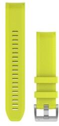 Garmin óraszíj Marq citromsárga szilikon, ezüst színű csattal (QF 22 mm) (010-12738-16) (010-12738-16)