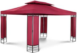 UNIPRODO Kerti pavilon - 3 x 4 m - 160 g / m2 - borvörös (UNI_PERGOLA_3X4RF)