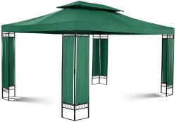 UNIPRODO Kerti pavilon - 3 x 4 m - 160 g/m2 - sötétzöld (UNI_PERGOLA_3X4GF)