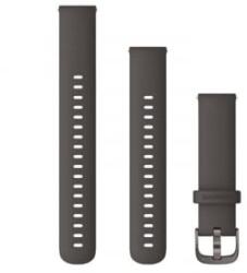 Garmin óraszíj Venu 2S sötétszürke szilikon, szürke csattal (18 mm) (010-12932-0E)