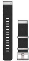 Garmin óraszíj Marq fekete Nylon ezüst színű csattal (QuickFit 22) (010-12738-21)
