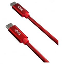 YENKEE YCU C101 RD USB-C - USB-C adat-, és töltőkábel 1m piros