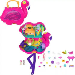 Mattel Polly Pocket party flamingó játékkészlet (HJN76) - morzsajatekbolt