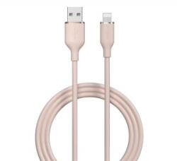 DEVIA JELLY USB-A - Lightning töltő- és adatkábel 1.2m rózsaszín (EC630_P) (EC630_P)