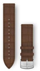Garmin vívomove HR óraszíj sötétbarna bőr, ezüstszínű csattal (010-12691-0D) (010-12691-0D)