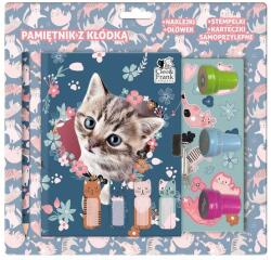 Derform Cicás kulcsos napló 14 x 18 cm - jelölő matricával és nyomdával (PKSZPCF41) (PKSZPCF41)