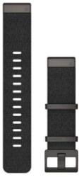 Garmin óraszíj Marq fekete Nylon szürke színű csattal (QuickFit 22) (010-12738-03) (010-12738-03)