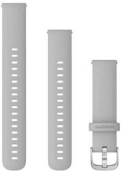 Garmin 18mm világosszürke szilikon, ezüst csat (Quick Release) Venu 2S óraszíj (010-12932-0C)