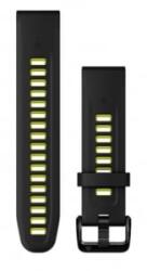 Garmin QuickFit óraszíj szilikon 20mm fekete/lime (010-13279-03) (010-13279-03)