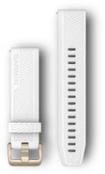 Garmin 20mm fehér szilikon, világos arany csat (Quick Release) Approach S40 óraszíj (010-12927-00) (010-12927-00)