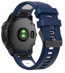 gigapack 22mm szilikon, QuickFit csatlakozású Garmin pótszíj sötétkék-fehér (GP-149194) (GP-149194)