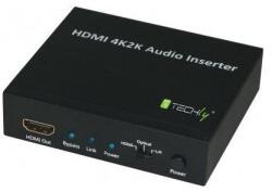 TECHLY IDATA HDMI-AI4K videó konverter 3840 x 2160 pixelek (IDATA-HDMI-AI4K) (IDATA-HDMI-AI4K)