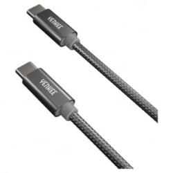 YENKEE YCU C101 SR USB-C - USB-C adat-, és töltőkábel 1m ezüst (YCU C101 SR)