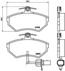 BREMBO set placute frana, frana disc BREMBO P85044 (P85044)