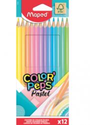 Maped Creioane colorate Maped Color'Peps Pastel 12 culori/set FSC 832069FC