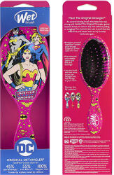 Wet Brush Original Detangler Justice League perie de păr Wonder Woman, Batgirl And Supergirl