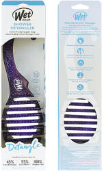 Wet Brush Shower Detangler perie de păr Purple Glitter