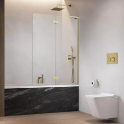 Radaway Paravan pentru cada de baie, auriu periat, Radaway Essenza 8 SL Brushed Gold PND II 10500130-99-01L (10500130-99-01L)