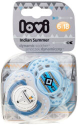LOVI Dinamikus nyugtató cumi 2db (6-18 hónap) Indian Summer - Blue