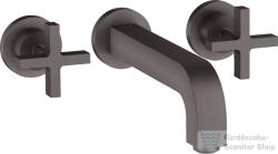 Hansgrohe AXOR Citterio falsík alatti mosdó csaptelep 22, 2 cm-es kifolyóval, szálcsiszolt fekete króm 39143340 (39143340)