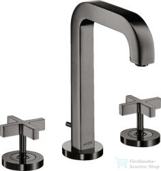 Hansgrohe AXOR CITTERIO 3 üléses mosdó csaptelep automata leeresztővel, polírozott fekete króm 39133330 (39133330)