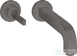 Hansgrohe AXOR Citterio falsík alatti mosdó csaptelep 22 cm-es kifolyóval, szálcsiszolt fekete króm 39116340 (39116340)