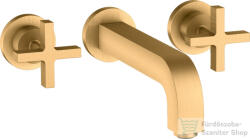 Hansgrohe AXOR Citterio falsík alatti mosdó csaptelep 22, 2 cm-es kifolyóval, szálcsiszolt sárgaréz hatású 39143950 (39143950)
