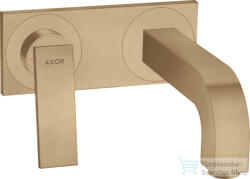 Hansgrohe AXOR CITTERIO falsík alatti mosdó csaptelep 22 cm-es kifolyóval, nem zárható leeresztővel, szálcsiszolt bronz 39119140 (39119140)
