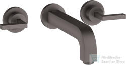 Hansgrohe AXOR Citterio falsík alatti mosdó csaptelep 22, 2 cm-es kifolyóval, szálcsiszolt fekete króm 39147340 (39147340)