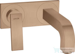 Hansgrohe AXOR CITTERIO falsík alatti mosdó csaptelep 22 cm-es kifolyóval, nem zárható leeresztővel, szálcsiszolt vörös arany hatású 39119310 (39119310)