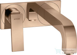 Hansgrohe AXOR CITTERIO falsík alatti mosdó csaptelep 22 cm-es kifolyóval, nem zárható leeresztővel, polírozott vörös arany hatású 39119300 (39119300)