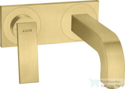 Hansgrohe AXOR CITTERIO falsík alatti mosdó csaptelep 22 cm-es kifolyóval, nem zárható leeresztővel, szálcsiszolt sárgaréz hatású 39119950 (39119950)