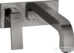 Hansgrohe AXOR CITTERIO falsík alatti mosdó csaptelep 22 cm-es kifolyóval, nem zárható leeresztővel, polírozott fekete króm 39119330 (39119330)