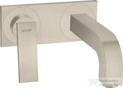 Hansgrohe AXOR CITTERIO falsík alatti mosdó csaptelep 22 cm-es kifolyóval, nem zárható leeresztővel, szálcsiszolt nikkel 39119820 (39119820)