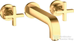 Hansgrohe AXOR Citterio falsík alatti mosdó csaptelep 22, 2 cm-es kifolyóval, polírozott arany hatású 39143990 (39143990)