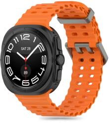 Samsung Galaxy Watch ULTRA (47 mm) okosóra szíj - Tech-Protect IconBand Pro - narancssárga szilikon szíj - tokgalaxis