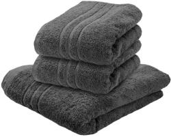  1x COMFORT fürdőlepedő sötétszürke + 2x COMFORT törölköző sötétszürke