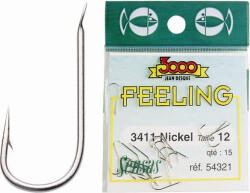 SENSAS Feeling 3411 Nickel 16 Lapkás, Szakállas Keszegező Horog 15db (54301)