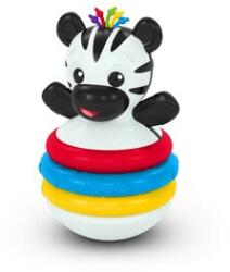 Baby Einstein Rágóka építőjáték zebra Stack & Wobble Zen 3hó+ - zoldbaba