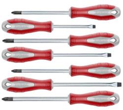 DWD Csavarhúzó klt. , 7db; lapos: 3×75, 5×100, 6×125mm, PH1×100, PH2×125, PZ1×100, PZ2×125, CV. mágneses, papír doboz (4740930)