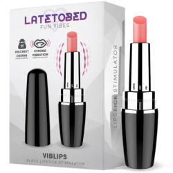 LATETOBED Viblips rúzs vibrátor - fekete