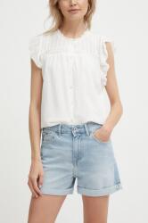 Pepe Jeans farmer rövidnadrág SKINNY SHORT HW női, sima, magas derekú, PL801121PF6 - kék 24