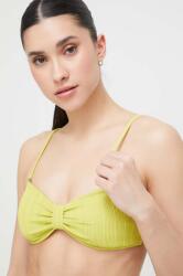 Abercrombie & Fitch bikini felső zöld, enyhén merevített kosaras - zöld XL