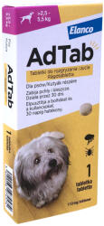 Tolnagro AdTab rágótabletta Small 2, 5-5, 5kg kullancs/bolha ellen 1db (TG-148338)