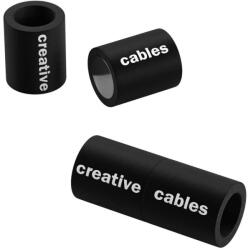 Creative-Cables Matt fekete mágneses kapocs logóval ellátott karkötőhöz - 5 db (PC5MAGLOCK7VN)