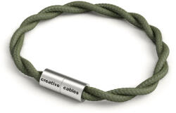 Creative-Cables Matt ezüst mágneses csattal és TC63 kábellel rendelkező karkötő (BRC-L-CTC63)