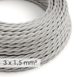 Creative Nagy keresztmetszetű elektromos kábel 3x1, 50 csavart - Ezüst TM02 műselyem borítással (XZ15TM02)
